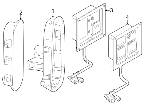 2023 Ford F-150 Lightning High Voltage Power Soc Panel Diagram for NL3Z-19A464-B
