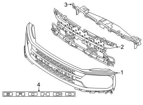 2025 Ford Bronco Sport Reinforcement Diagram for S1PZ-8A200-CA