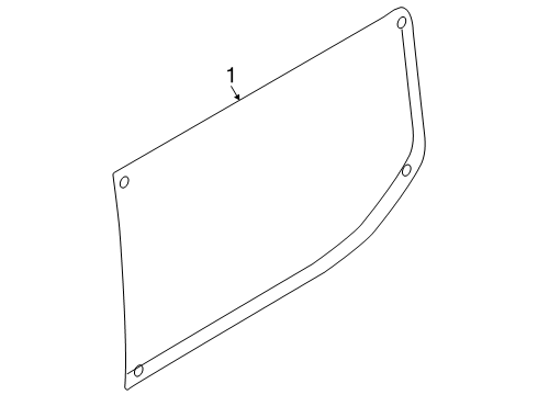 2025 Ford Transit 350 Glass - Side Panel Diagram 3
