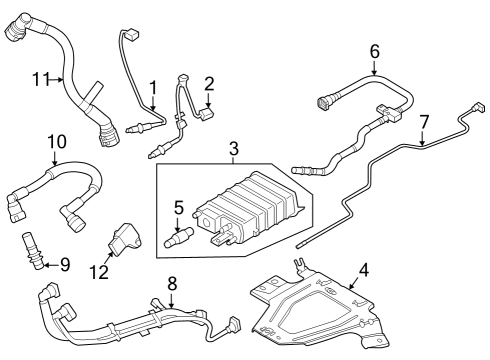 2023 Ford Bronco Tube Assembly Diagram for N2DZ-6758-C