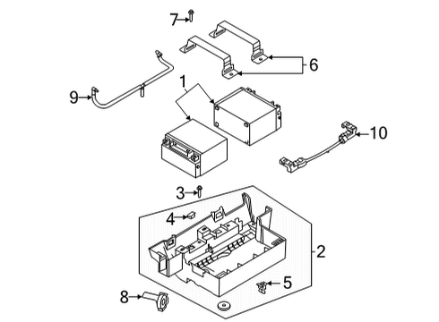 2021 Ford F-150 Ventilation Tube Diagram for ML3Z-10A818-C