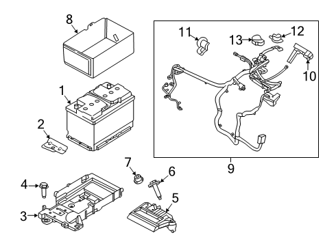 2020 Lincoln Nautilus Cable Assembly Diagram for M2GZ-14300-D
