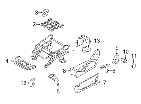 2022 Ford Transit Connect COVER - SEAT RECLINING MECHANI Diagram for KT1Z-5861695-BA