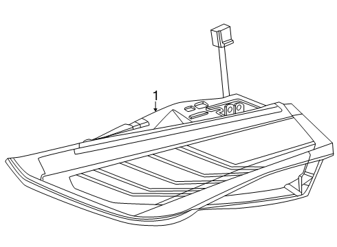 2025 Lincoln Nautilus Lamp Assembly Diagram for R2TZ-13405-B