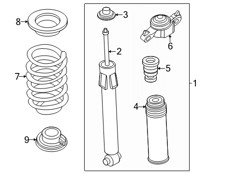 2024 Lincoln Nautilus Coil Spring Diagram for PZ1Z-5560-R