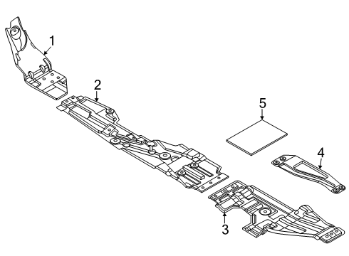 2024 Ford Ranger Shield Diagram for MB3Z-5A273-G