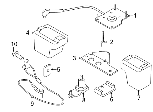 2025 Ford Transit 350 HD Spare Tire Carrier Diagram 3