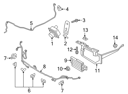 2020 Lincoln Continental Camera Assembly Diagram for GD9Z-19G490-N