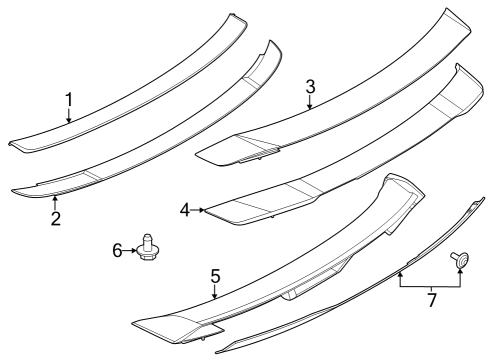 2024 Ford Mustang Extension Diagram for PR3Z-6344210-ED