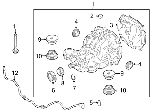 2024 Lincoln Aviator Oil Seal Assembly Diagram for L1MZ-4676-A