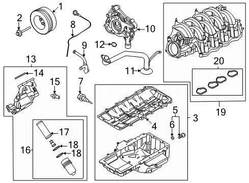 2022 Ford Mustang FILTER ASY - OIL Diagram for MU2Z-6731-B