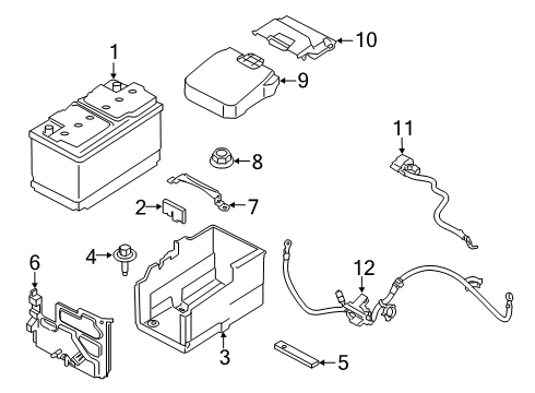 2023 Ford Transit Connect Battery Management System Diagram for KV6Z-10C679-D