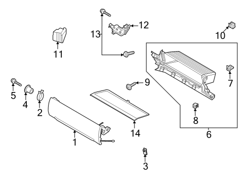 2023 Ford F-150 Lightning Nut Diagram for -W719189-S403