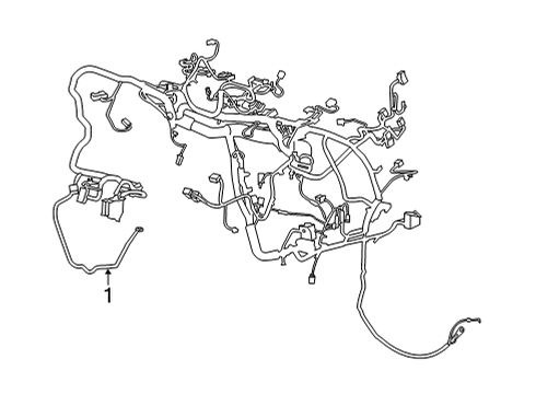 2025 Ford Maverick Wire Assembly Diagram for SU5Z-12A581-FA