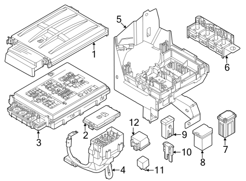 2023 Ford F-350 Super Duty Fuse Diagram for KU5Z-14526-C