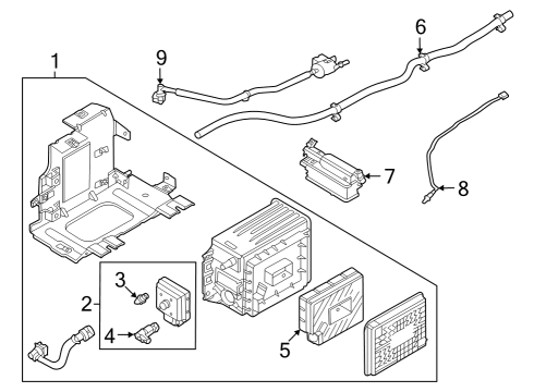 2024 Ford E-350/E-350 Super Duty Engine Control Module - EEC Diagram for PC2Z-12A650-AAB