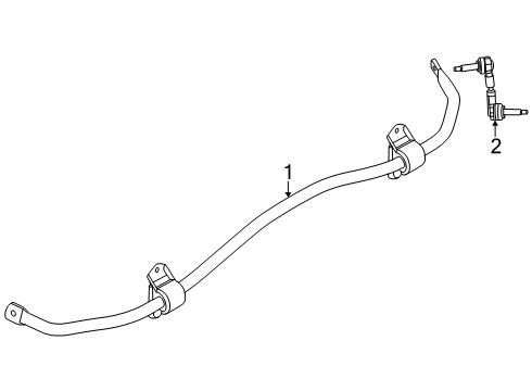 2025 Lincoln Nautilus Stabilizer Bar Link Diagram for PZ1Z-5C486-B