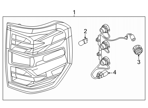 2025 Ford Maverick Lamp Assembly Diagram for PZ6Z-13405-C