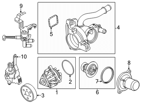 2024 Ford Maverick VALVE ASY - CONTROL Diagram for LX6Z-8C605-A