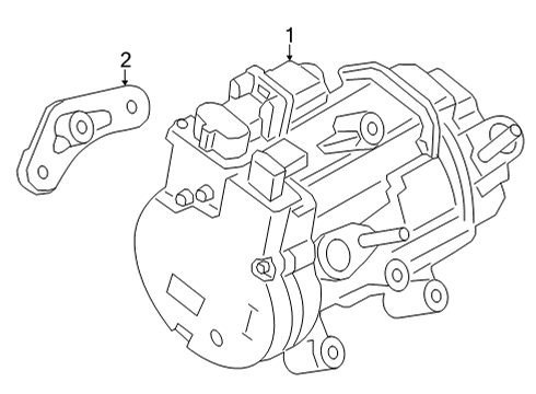 2025 Ford Maverick Compressor Assembly Diagram for NZ1Z-19703-A