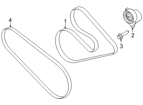 2025 Ford Transit 250 Belts & Pulleys Diagram 4