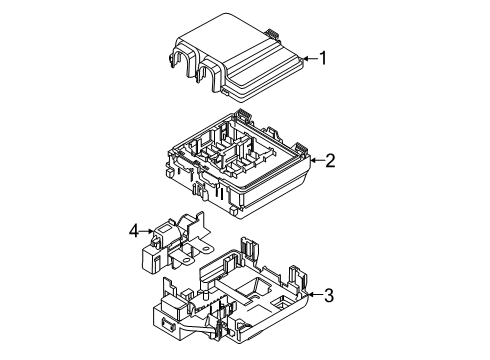 2020 Ford Escape Circuit Breaker Assembly Diagram for LU5Z-14526-C