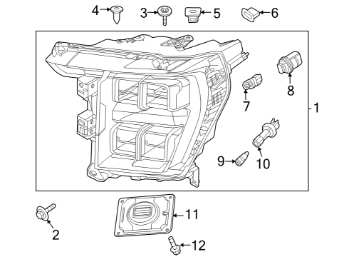 2021 Ford F-150 Processor Lighting Control Diagram for LC5Z-13C788-J