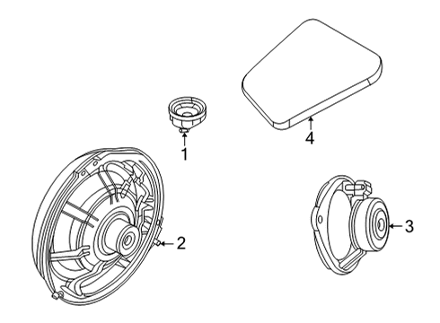 2025 Ford Maverick Cover Diagram for NZ6Z-18B947-A
