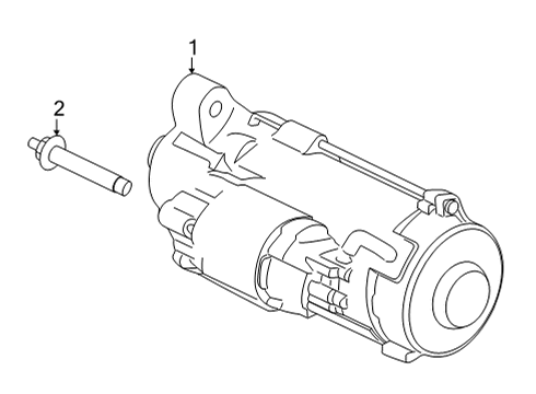 2024 Ford F-150 Starter Motor Assembly Diagram for RL3Z-11002-A