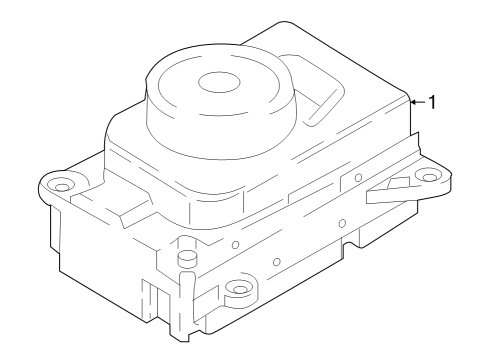 2022 Ford Expedition Transmission Selector Assembly Diagram for NL1Z-7P155-A