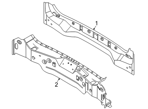 2023 Ford Mustang Mach-E PANEL ASY - BACK Diagram for LJ8Z-5840320-C