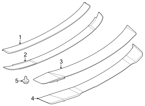 2025 Ford Mustang Extension Diagram for PR3Z-7644210-AFPTM