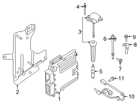 2022 Ford Edge Engine Control Module - EEC Diagram for K2GZ-12A650-CDANP