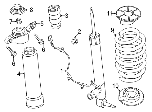 2024 Lincoln Aviator Shock Absorber Assembly Diagram for LC5Z-18125-S