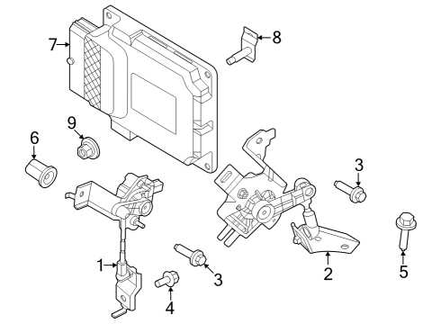 2024 Ford Mustang Sensor Assembly Diagram for PR3Z-3C097-B