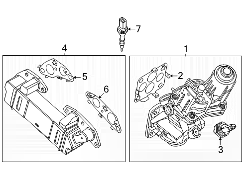 2025 Ford Maverick Exhaust Gas Recirculation Valve Diagram for P2GZ-9D475-C