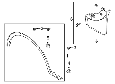 2020 Ford Escape Trim Pin Diagram for -W719970-S300