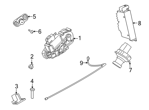 2021 Lincoln Corsair Camera - Parking Diagram for LJ7Z-19G490-K