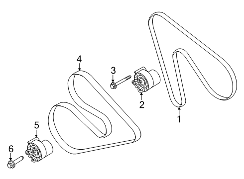 2025 Ford Transit 250 Belts & Pulleys Diagram 3
