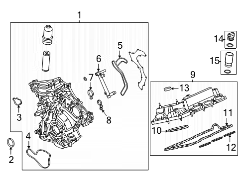 2024 Ford Bronco Valve & Timing Covers Diagram 2