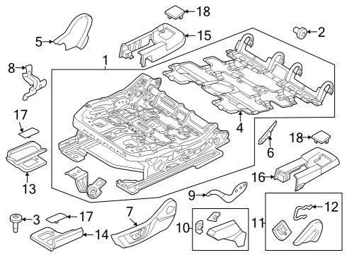 2024 Ford Mustang Bolt Diagram for -W719675-S451