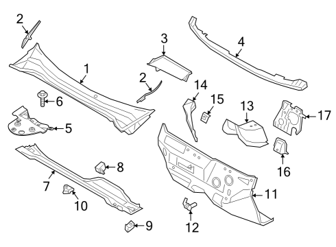2022 Ford Bronco Sport Extension Diagram for M1PZ-78018A16-A