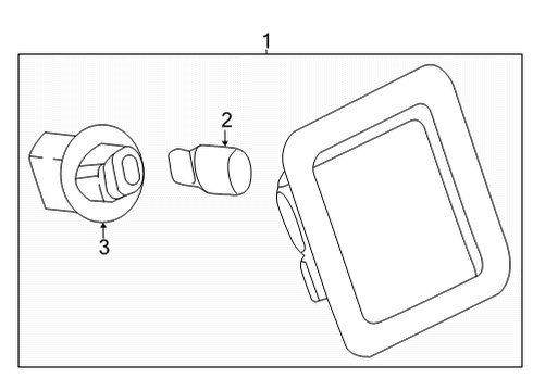 2021 Ford F-150 LAMP ASY - LICENCE PLATE Diagram for ML3Z-13550-A