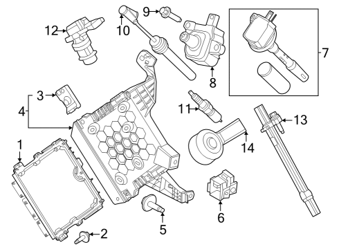 2024 Ford Mustang Engine Control Module - EEC Diagram for PR3Z-12A650-G