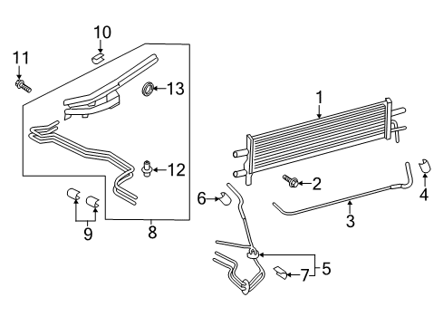 2022 Ford F-250 Super Duty Tube Assembly Diagram for HC3Z-7R081-G
