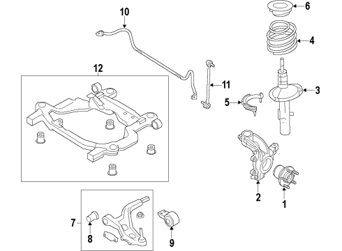 2019 Ford Police Interceptor Sedan Roll Bar Assembly Diagram for AA5Z-5482-E