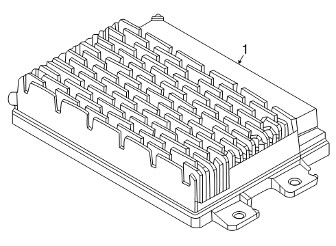 2025 Ford Ranger Advanced Driver Control Assembly Diagram for N1WZ-14G647-BZ