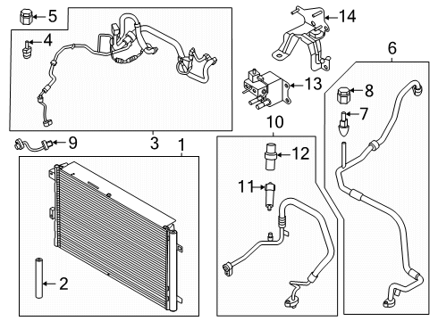 2024 Lincoln Nautilus Tube Assembly Diagram for PZ1Z-19835-G