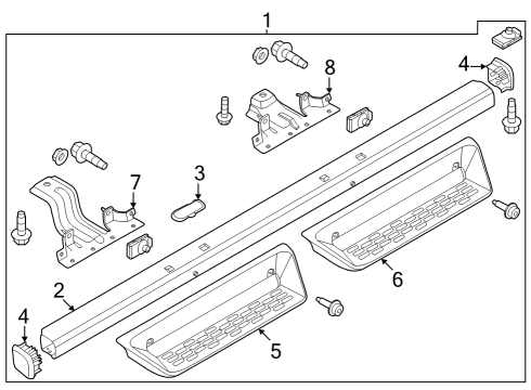 2022 Ford Bronco Bracket Diagram for N2DZ-16A506-B
