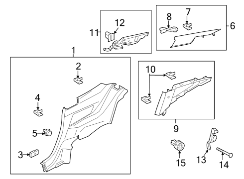 2025 Ford Mustang Clip Diagram for -W790576-S900